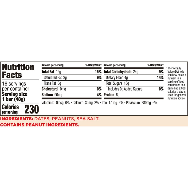 Larabar Peanut Butter Cookie, Fruit and Nut Bars, Gluten Free