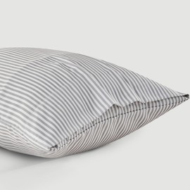 DOZ Pillowcase Set, 100% Viscose derived from Bamboo, Organically Grown, Buttery Soft, Silky, Breathable, Cooling, Oeko-TEX, High GSM, 2-Pack, Envelope Closure (King, Stripe)