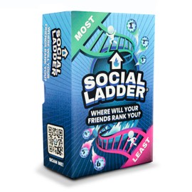 SOCIAL LADDER | The Funniest Rating Party Card Game | By The Sidemen | Rank Your Friends Most to Least and Best to Worst | Where Will Your Friends Rank You? | For Adults and Teens 15+ | Travel Size