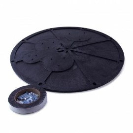 Spruce Solid ABS Sump Cover 18" Quality Pit Lid Black Easy Install gas-tight poly tape
