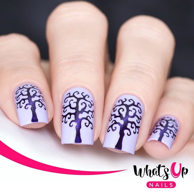Whats Up Nails - Scary Tree Vinyl Stencils for Nail
