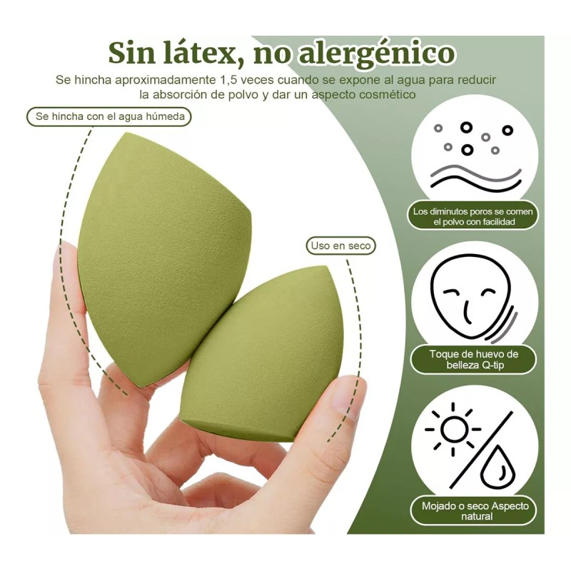Cosmetic Box Paquete De Esponjas Para Maquillaje Lote 36 Piezas