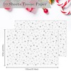 76 * 100cm Christmas Tissue Paper Sheet with Silver Star,QRTDXP