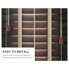 Cabilock 6Pcs Drawstring Sleeves Blind Cord Pull, Plastic Tassel Pull End Knobs for Window Blinds, Corded Mini Blinds Accessories for Blind Shade Blind Cord Knobs