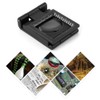 Zinc Alloy Mini Folding Magnifier Three-Folding Magnification Tool with Scale