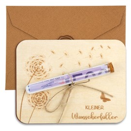 Wunscherfüller Geldgeschenk aus Holz, Lustige Geldgeschenk Geburtstag mit Umschlägen, Pusteblume Geldgeschenke Verpackung, Geld Geschenke für Geburtstag Hochzeit Jugendweihe Reisen