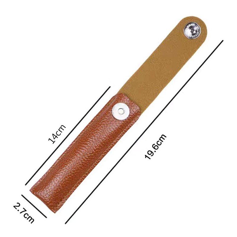 4 Pcs PU Leather Empty Tweezers Pouch Eyelash Extension Tweezer