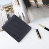 VISOUL Mens Bifold Wallet with 2 ID Windows Carbon Fiber