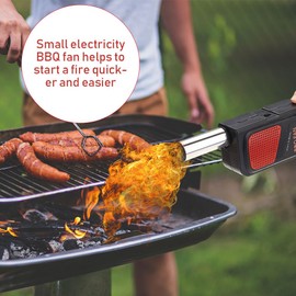 Ventilador de Barbacoa Electrico, Soplador de Aire para Carbon Portatil, Soplador de Aire Electrico de Mano, Soplador de Barbacoa para Acampar al Aire Libre Picnic Barbecue Cooking Tool