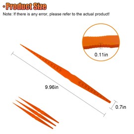 UHANBUT Car Door Panel Gap Alignment Gauge, Plastic Snake Ruler Vehicles Body Measuring Positioning Alignment Tool, Tapered Feeler Tools Accessories for Most Cars (4PCS)