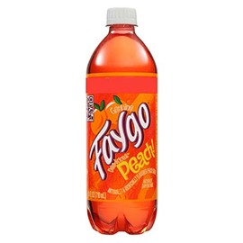 Faygo Peach Soda Pop 20 oz Bottles (6 Pack) Detroit Famous