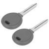 2Pcs Transponder Ignition Car Key with 46 Ceramic Chip Fit