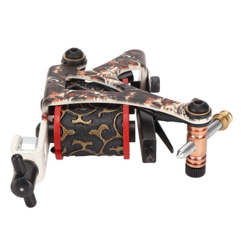 Coil Tattoo Machine Professional Iron Frame 10 Wraps Coil Liner