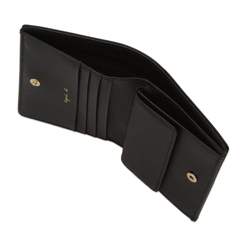 agnesb MW09 03 Mini Wallet, Mini Wallet, Bifold, Black