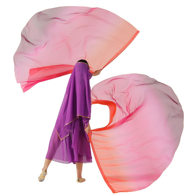 MUNAFIE Worship Flags Pack of 2 Praise Dance Flags Semicircle