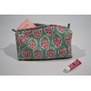Floral Quilted Cosmetic and Toiletry Bag