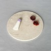 StonePlus Natural Round Marble Tray Matte Polishing Board Circular Plate