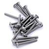 M5 (5mm x 10mm) Flanged Hex Socket Button Machine Screw