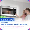 Microwave Charcoal Filter 6.15” x 3.95” for JX81J WB02X11536 WB06X10823