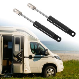 X AUTOHAUX 2 Pcs 4 Inch 5Ibs/22N Black Lift Supports Struts Shocks Gas Spring Universal for RV Car Truck Boat Window Cabinet Door Cover Lids