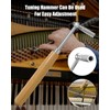 Professional Piano Tuning Tuner Kit, Piano Tuner Hammer Mute Tool