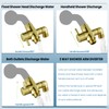 Brass Shower Diverter Valve for Handheld Shower Head and Fixed