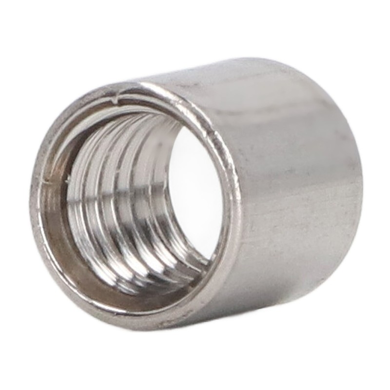 50Pcs Coupling Nut Round 304 Stainless Steel Rod Connector Nut