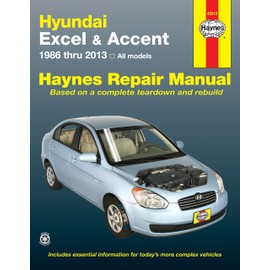Hyundai Excel & Accent 1986 thru 2013 Haynes Repair Manual: All Models