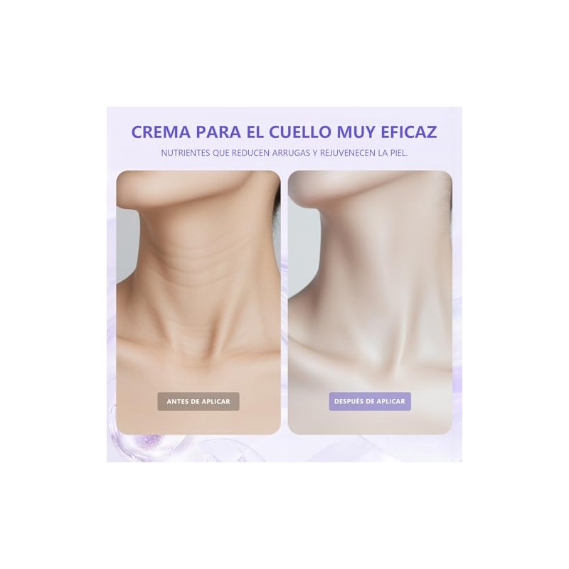 WEUD 2PCS Cremas para Cuello Reafirmante, con Hidrolizado de Acido