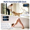 CherishMood 13" Large LED Digital Wall Clock, Remote Control, 10-Level