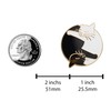 REAL SIC Yin Yang Cat Pin - White & Black