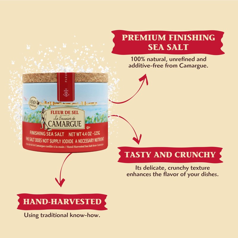 French Sea Salt Fleur de sel de Camargue by Le
