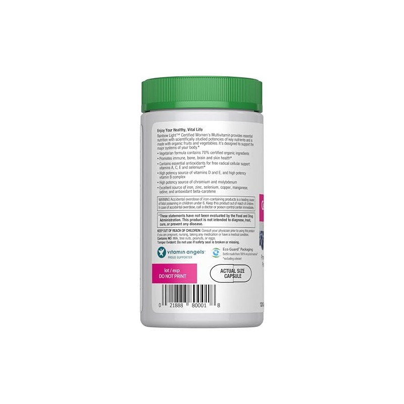 Rainbow Light Multivitamin for Women | 120 Capsules | with