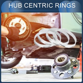 INFINAUTO Hub Centric Rings, 66.1mm ID to 66.6mm OD Vehicle Wheel Hubrings Aluminum Alloy, 4 Pcs