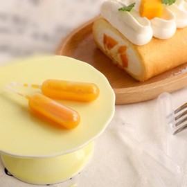 GSHLLO 100 Pcs 4ml Mini Food Liquid Droppers Small Cupcake Pipettes Plastic Strawberry Pipettes Heart Dessert Pipettes Clear Squeeze Pipettes Tiny Chocolate Droppers