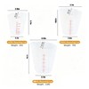 Digead Silicone Measuring Cups Set of 3-500ml 250ml 125ml Flexible