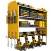 Power Tool Organizer Wall Mount with Charging Station, 4 Layers
