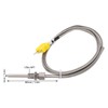 K Type Thermocouple Sensor 1/8 NPT 80mm Temperature Probe Yellow