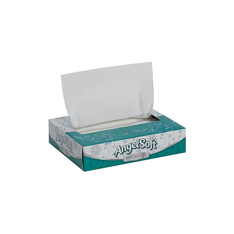 Angel Soft Professional Series 2-Ply Facial Tissue Flat Box 50