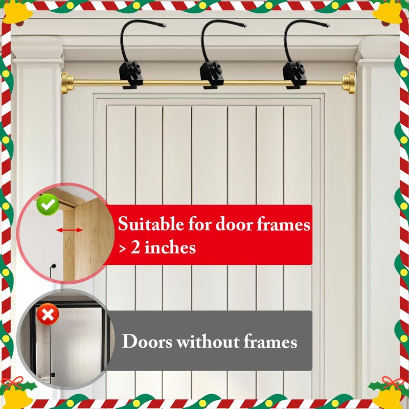 Garland Hanger for Front Door Frame Adjustable 26.77'' to 89.37''