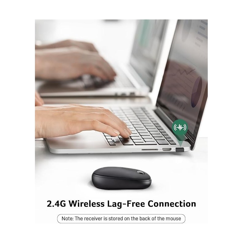 acer Computer Mouse Wireless, 2.4G Slim USB Wireless Mice with