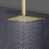 KIBI Cube 12 Inch Ultra Thin Metal Rainfall Shower Head