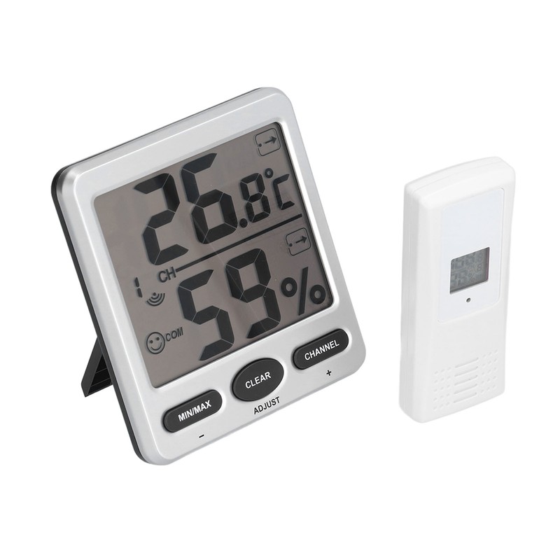 Wireless Thermometer Hygrometer Digital Temperature Humidity Monitor for Indoor Outdoor