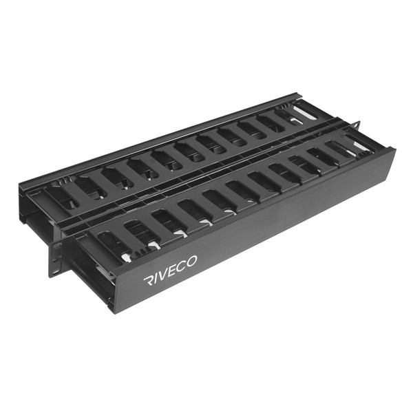 RIVECO 1U 2-Sides Cable Management Both Front & Rear Cable