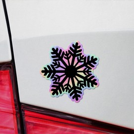 Holographic Decal Stickers of Snow Crystal 21 Premium Waterproof Vinyl Decal Stickers for Laptop Phone Accessory Helmet Car Window Mug Tuber Cup Door Wall Decoration NVCVER3g84580HO