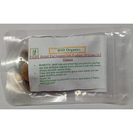 BSD Organics FoodY Dried Fig/Anjeer/Atti Pazham (50 Gram / 1.7 Ounce)