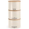 EHC Tea, Coffee, Sugar, Canister Set, Set of 3 Stackable