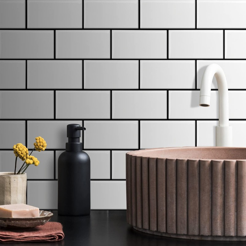 STICKGOO 10-Sheet Backsplash Peel and Stick Subway Tile, Self Adhesive