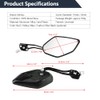 1 Pair 8mm 10mm Universal Motorcycle Rear View Mirrors Scooter