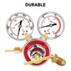 Roastove Low and High Pressure Gauges for Acetylene Regulator 0-30